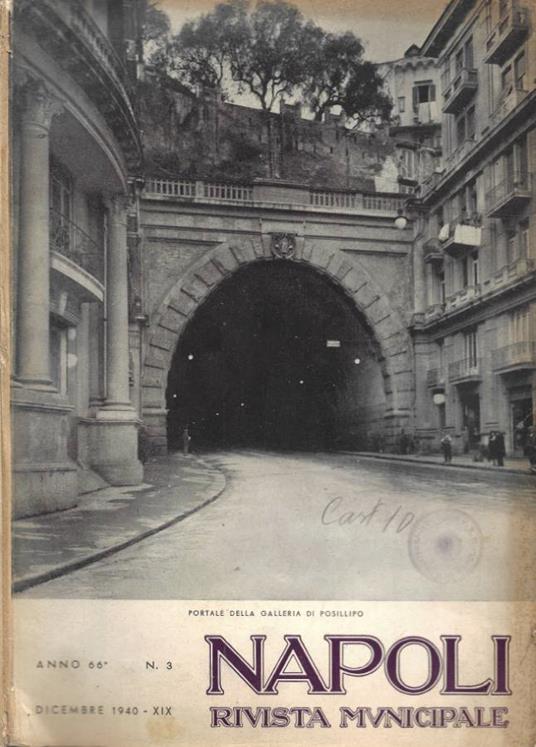 Napoli. Rivista Municipale - Anno 66° - 1940 - N. 3 (Dicembre) - copertina