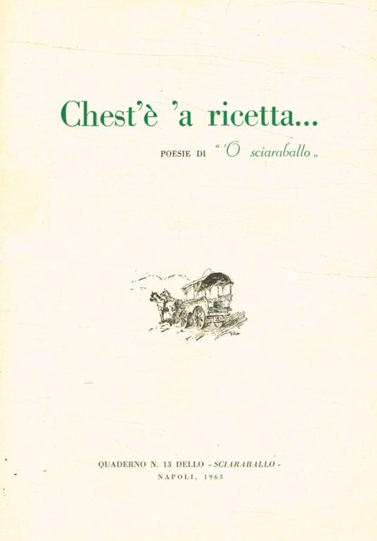 Chest'è 'a ricetta… - copertina