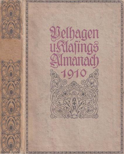 Velhagen u Klasings Almanach 1910 - copertina