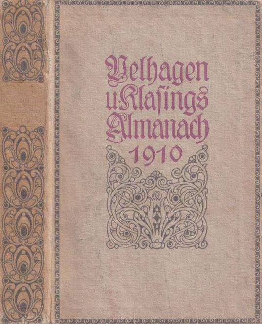 Velhagen u Klasings Almanach 1910 - copertina