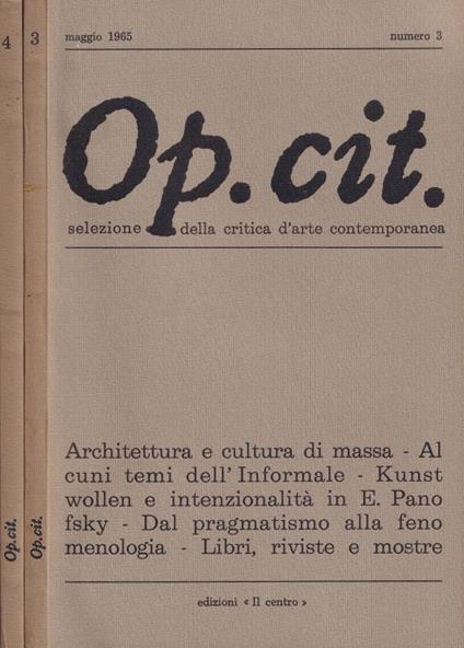 Op.cit., numero 3, 4, 1965 - copertina