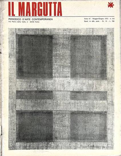 Il Margutta, anno VI, n. 5-6, 1973 - copertina