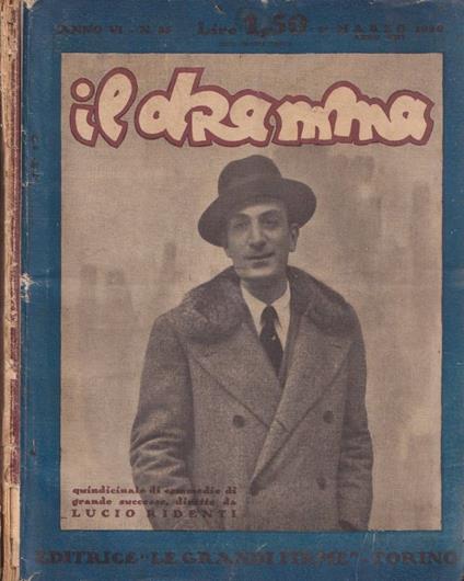 Il Dramma, anno VI, n. 85 e 96, 1930 - copertina
