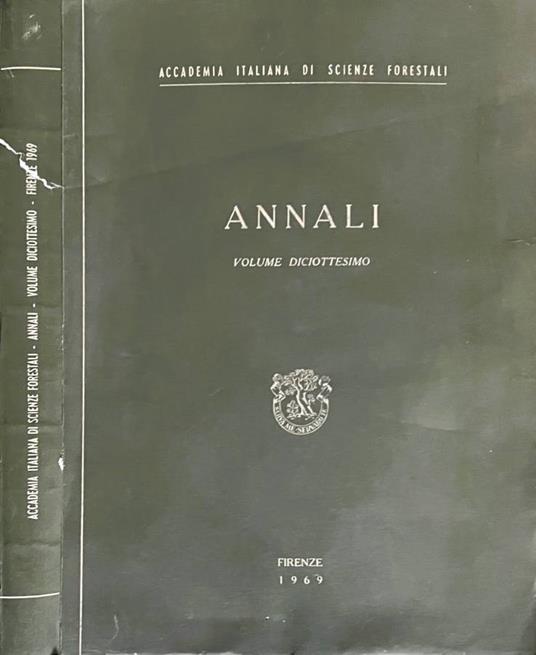 Annali, vol. XVIII, 1969 - copertina