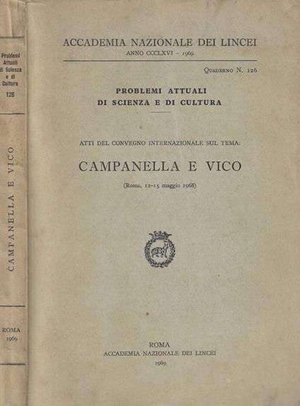 Campanella e Vico - copertina