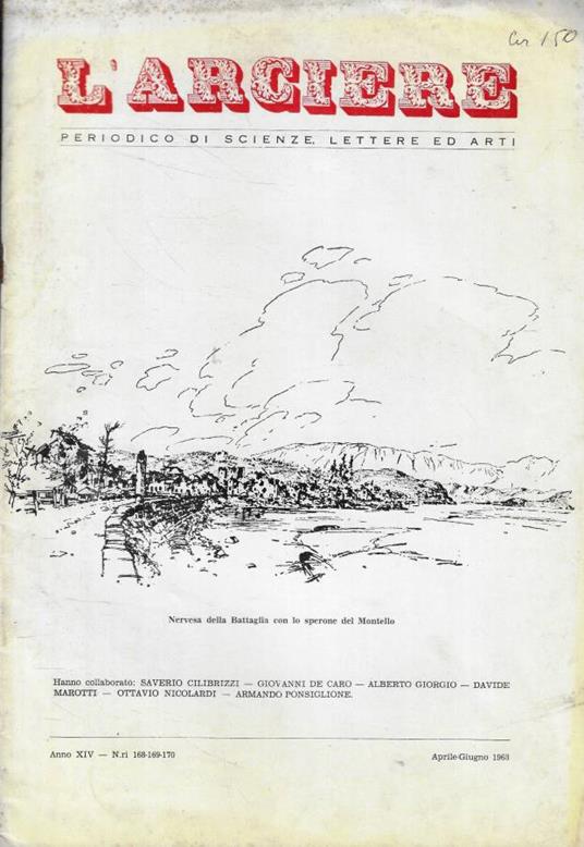 L' Arciere n. 168-169-170 Anno 1963 - copertina