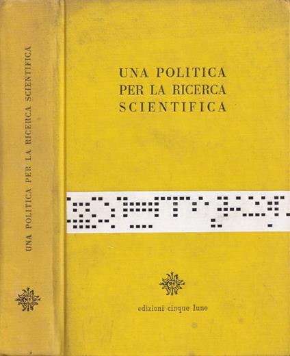 Una politica per la ricerca scientifica - copertina