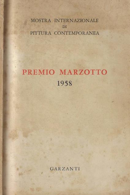 Premio Marzotto 1958 - copertina