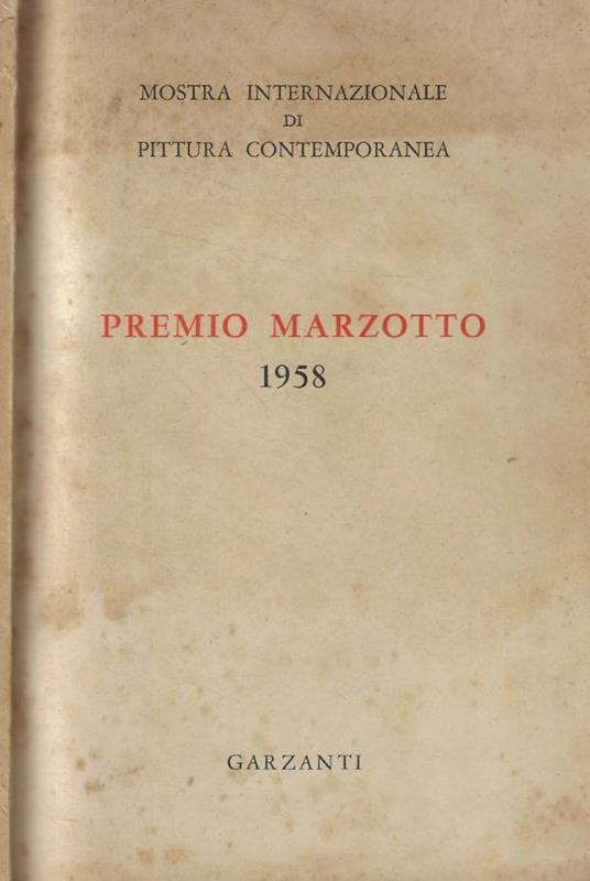 Premio Marzotto 1958 - copertina