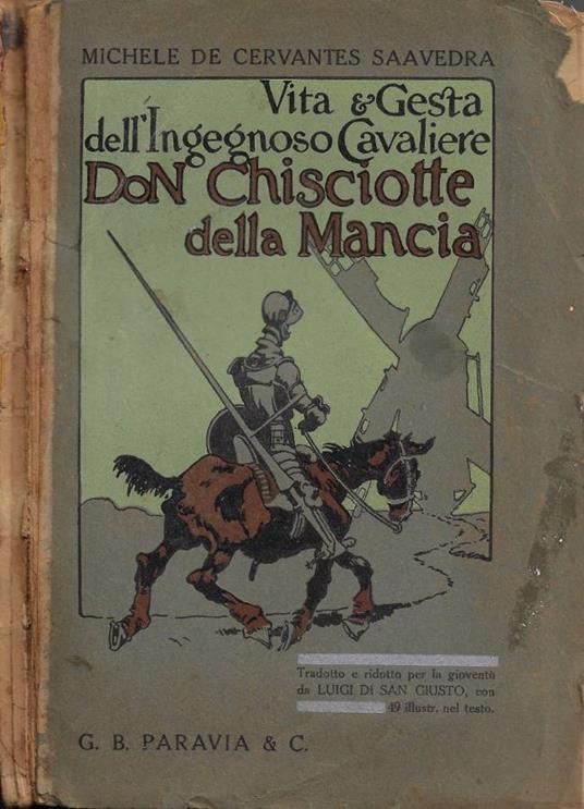 Vita e Gesta dell'Ingegnoso Cavaliere Don Chisciotte della Mancia - Miguel de Cervantes - copertina