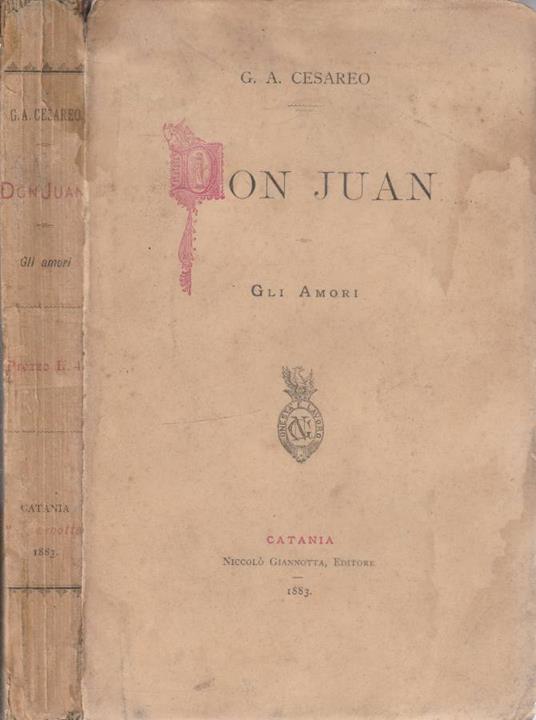 Don Juan - G. A. Cesareo - copertina