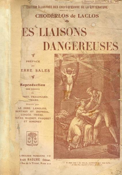 Les liaison dangereuses ou lettres - Pierre Choderlos de Laclos - copertina