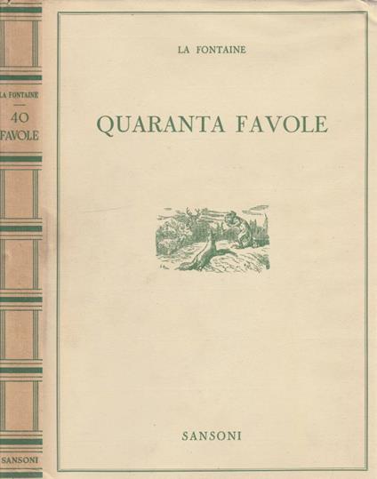 Quaranta favole - Jean de La Fontaine - copertina