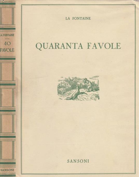 Quaranta favole - Jean de La Fontaine - copertina