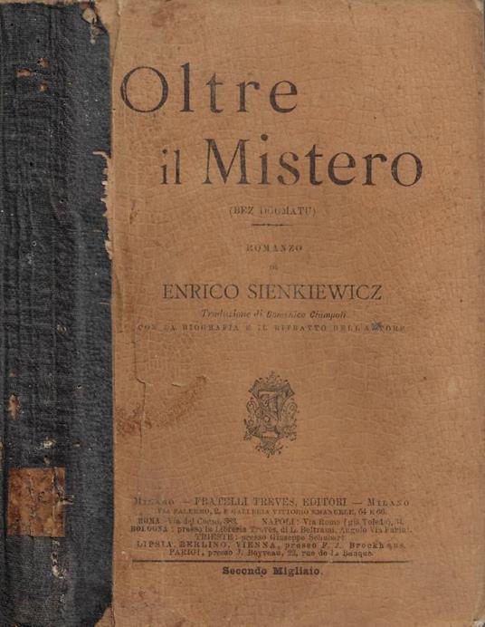 Oltre il Mistero (Bez Dogmatu) - Henryk Sienkiewicz - copertina