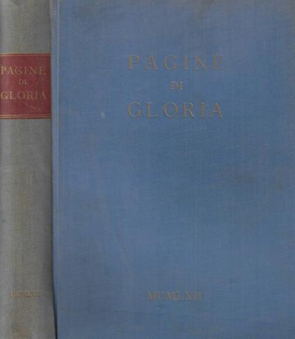 Pagine di gloria - Enrico Tingralli - copertina