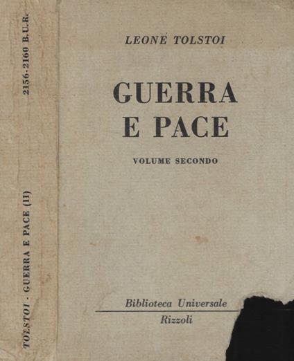 Guerra e pace Vol. II - Lev Tolstoj - copertina
