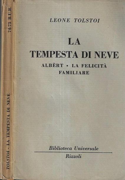 La tempesta di neve - Lev Tolstoj - copertina