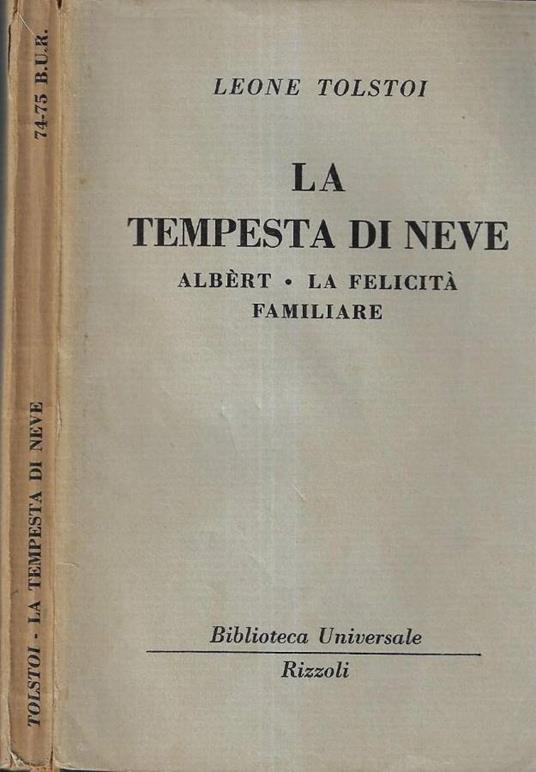 La tempesta di neve - Lev Tolstoj - copertina