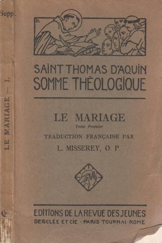 Le mariage tomo I - Tommaso d'Aquino (san) - copertina