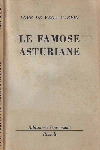 Le famose austriane - Lope de Vega - copertina