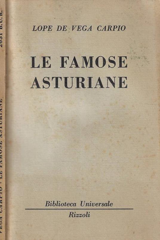 Le famose austriane - Lope de Vega - copertina