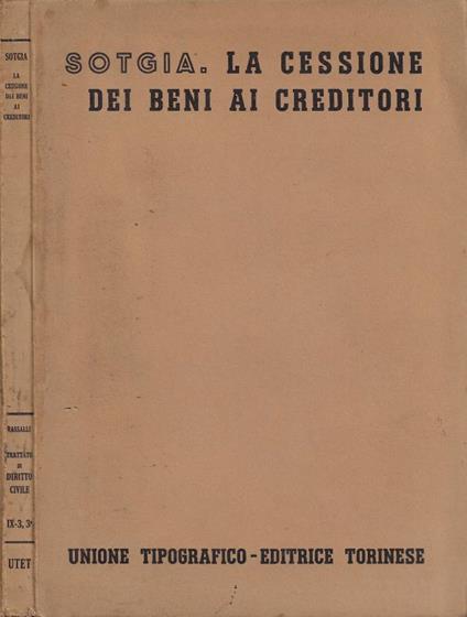 La cessione dei beni ai creditori - copertina