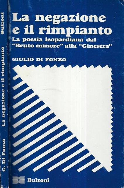 La negazione e il rimpianto - copertina