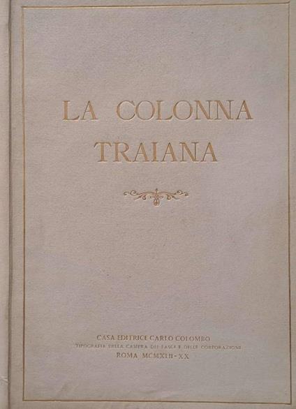 La Colonna Traiana - copertina