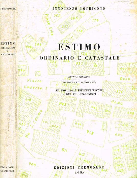 Estimo ordinario e catastale - copertina
