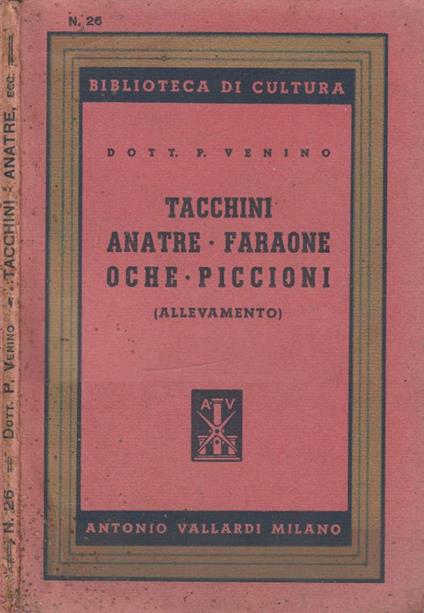 Tacchini, anatre, faraone, oche , piccioni - copertina