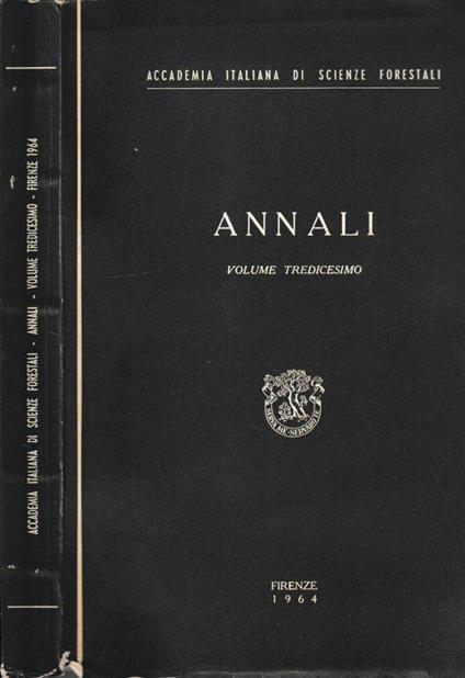 Annali vol XIII - copertina