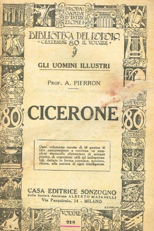 Cicerone - copertina