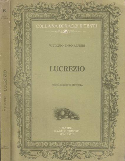 Lucrezio - copertina