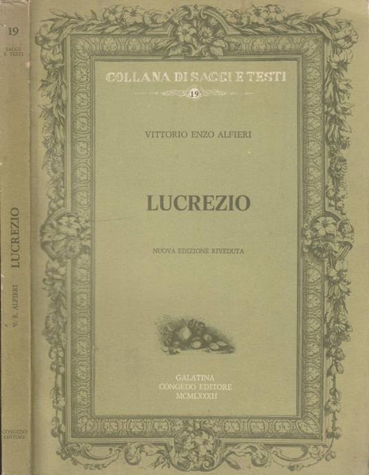 Lucrezio - copertina