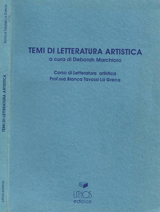 Temi di letteratura artistica - copertina