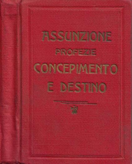 Concepimento e Destino. Profezie - copertina