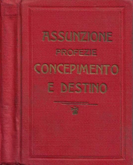 Concepimento e Destino. Profezie - copertina