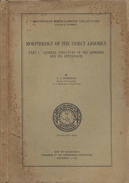 Morphology of the Insect Abdomen. Part I.: General Structure of the Abdomen and its Appendages - copertina