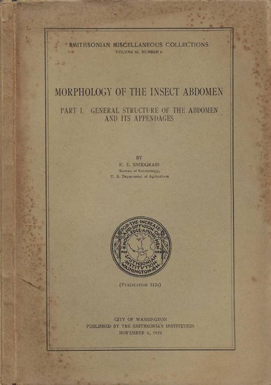 Morphology of the Insect Abdomen. Part I.: General Structure of the Abdomen and its Appendages - copertina