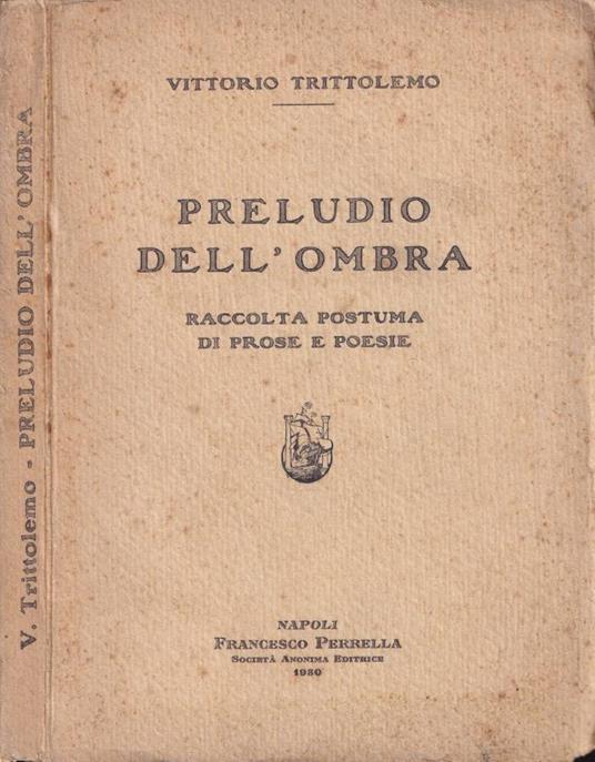 Preludio dell'ombra - copertina