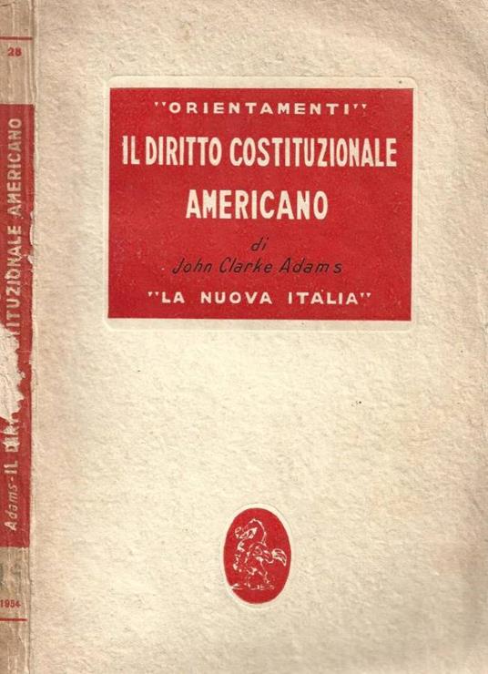 Il diritto costituzionale americano - copertina