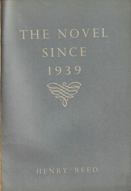The novel since 1939 - copertina