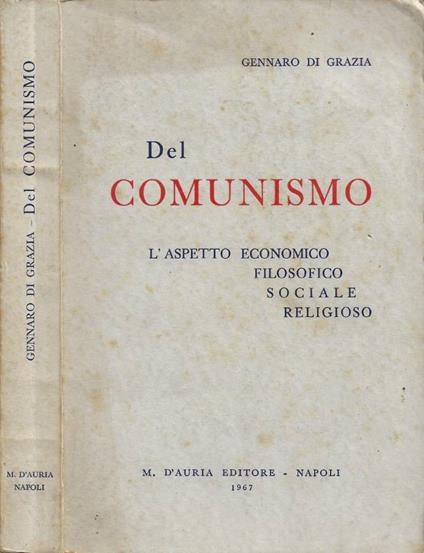 Del Comunismo - copertina