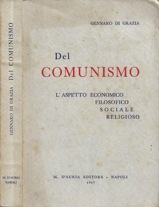 Del Comunismo - copertina