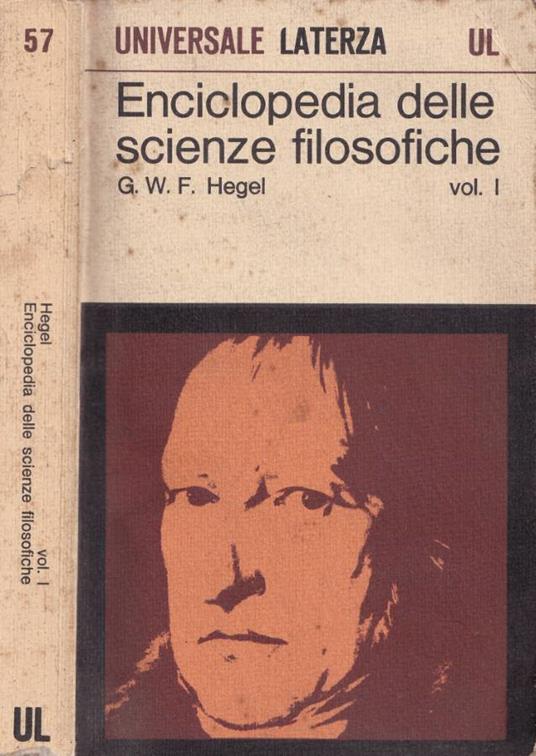 Enciclopedia delle scienze filosofiche in compendio, vol. I - copertina