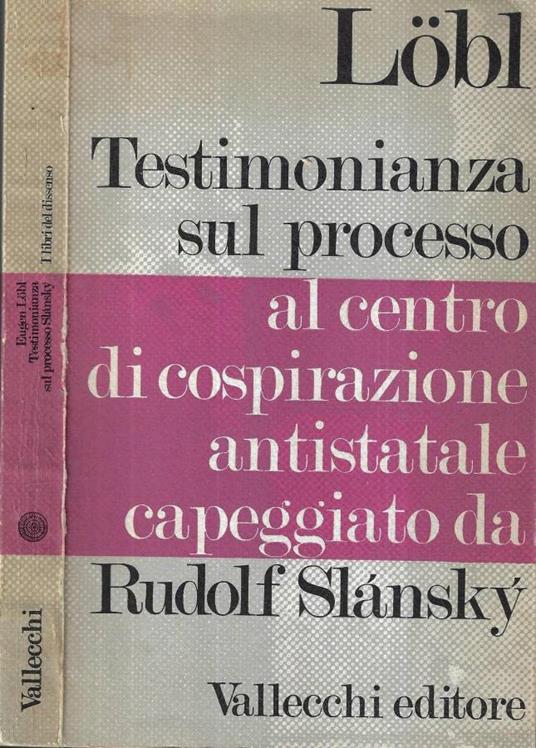 Testimonianza sul processo Slansky - copertina