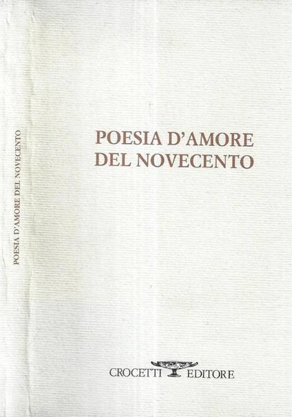 Poesia d' amore del Novecento - copertina