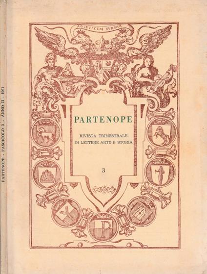 Partenope vol 3, anno II, 1961 - Antonio Altamura - copertina
