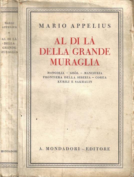Al di là della Grande Muraglia - Mario Appelius - copertina